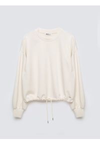 Big-Star - Bluza damska z wiskozy kremowa Lunara 102. Okazja: do domu. Kolor: kremowy. Materiał: wiskoza. Długość: długie. Styl: elegancki, sportowy #1