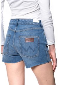 Wrangler - DAMSKIE SHORTY JEANSOWE WRANGLER BOYFRIEND SHORT WORN BLUE W22KKN079. Materiał: jeans #7