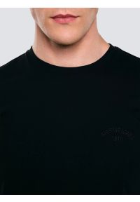 Big-Star - Koszulka męska bawełniana czarna Vincer 906. Okazja: na randkę, na uczelnię. Kolor: czarny. Materiał: bawełna. Długość: długie. Wzór: haft #5