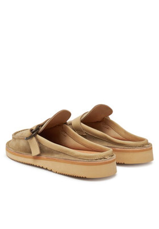 Fracap Klapki D142 Brązowy. Kolor: brązowy. Materiał: skóra, zamsz