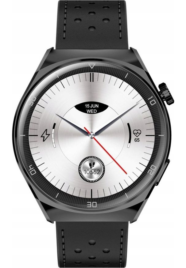 GARETT - Smartwatch Garett Garett V12 Czarny (V12_BLK_LTR). Rodzaj zegarka: smartwatch. Kolor: czarny