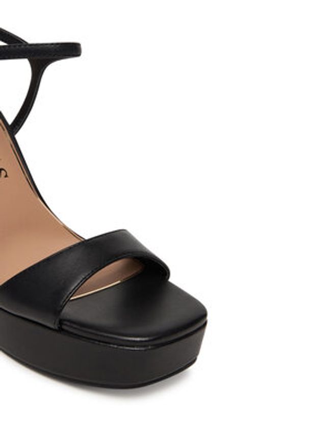 Guess Sandały FLPHEN LEA03 Czarny. Kolor: czarny. Materiał: skóra