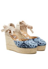 Manebi Espadryle Yucatan Wedge Espadrilles G 0.4 WV Niebieski. Kolor: niebieski. Materiał: materiał #4