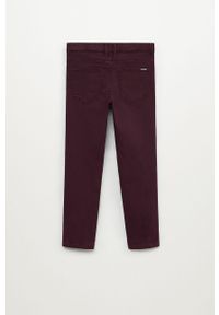Mango Kids - Jeansy dziecięce Peru 110-164 cm. Kolor: brązowy. Materiał: jeans. Wzór: gładki #4