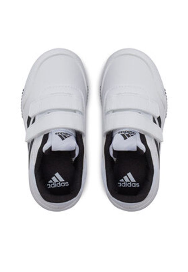 Adidas - adidas Sneakersy Tensaur Sport Training Hook and Loop Shoes GW1981 Biały. Kolor: biały. Materiał: skóra