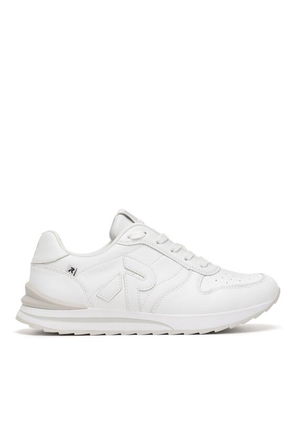 Rieker Revolution Lifestyle Sneakersy W2401-80 Biały. Kolor: biały. Materiał: skóra