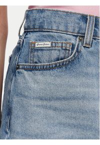 Guess Jeans Spódnica jeansowa W5GD0Q D5M4A Niebieski Regular Fit. Kolor: niebieski. Materiał: bawełna #4