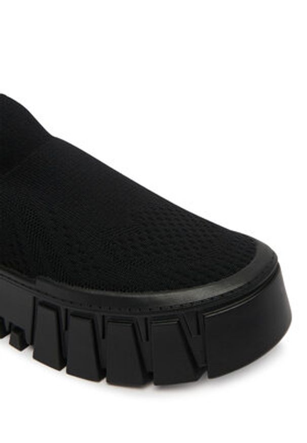 Tommy Jeans Sneakersy Tjw Chunky Knit Sneaker EN0EN03014 Czarny. Kolor: czarny. Materiał: materiał