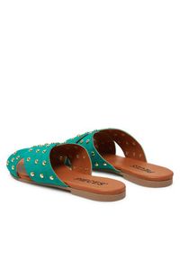 Pieces Klapki 17156837 Zielony. Kolor: zielony. Materiał: skóra #5