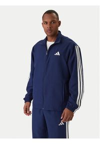 Adidas - adidas Dres 3-Stripes JC5391 Granatowy Regular Fit. Kolor: niebieski. Materiał: syntetyk #3