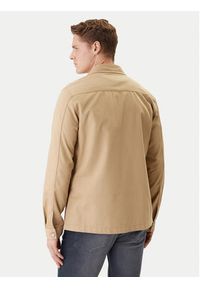 Hugo - HUGO Koszula Epoldo 50545383 Beżowy Oversize. Kolor: beżowy. Materiał: bawełna #2