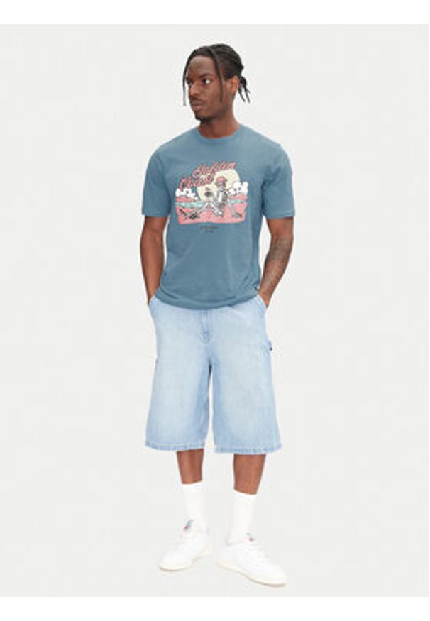 Jack & Jones - Jack&Jones T-Shirt Eljah 12268472 Niebieski Relaxed Fit. Kolor: niebieski. Materiał: bawełna