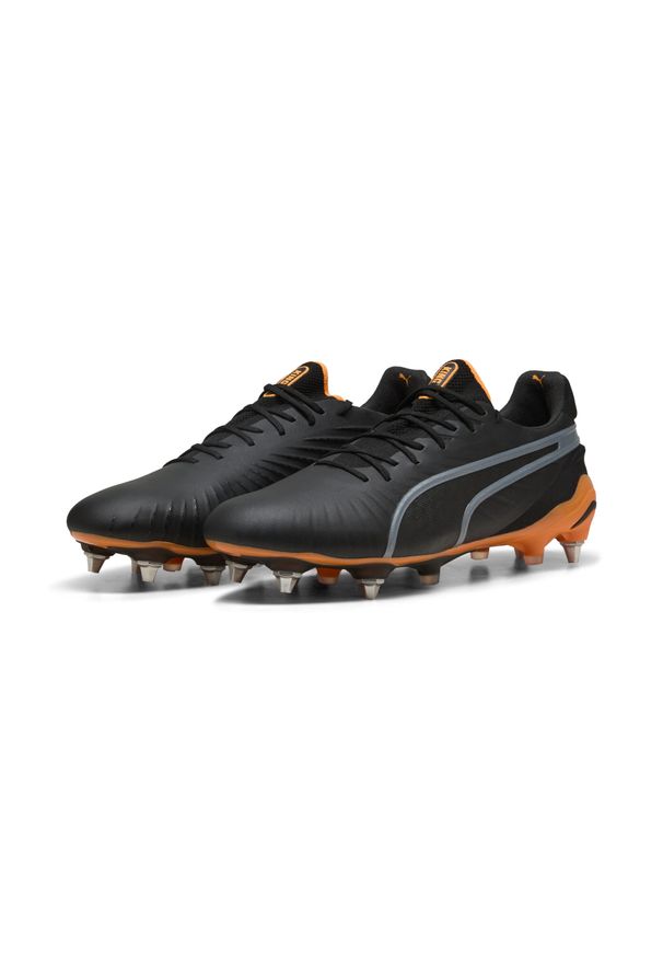 Puma - Buty piłkarskie unisex KING ULTIMATE MxSG PUMA. Kolor: czarny, żółty, pomarańczowy, szary, wielokolorowy. Sport: piłka nożna