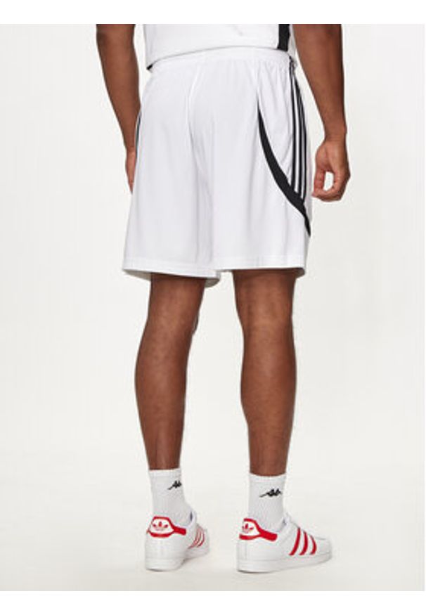 Adidas - adidas Szorty sportowe Archive IZ4828 Biały Regular Fit. Kolor: biały. Materiał: syntetyk. Styl: sportowy