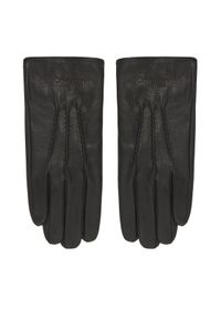 Calvin Klein Rękawiczki Męskie Classic LV04D8034G Czarny. Kolor: czarny. Materiał: skóra #1