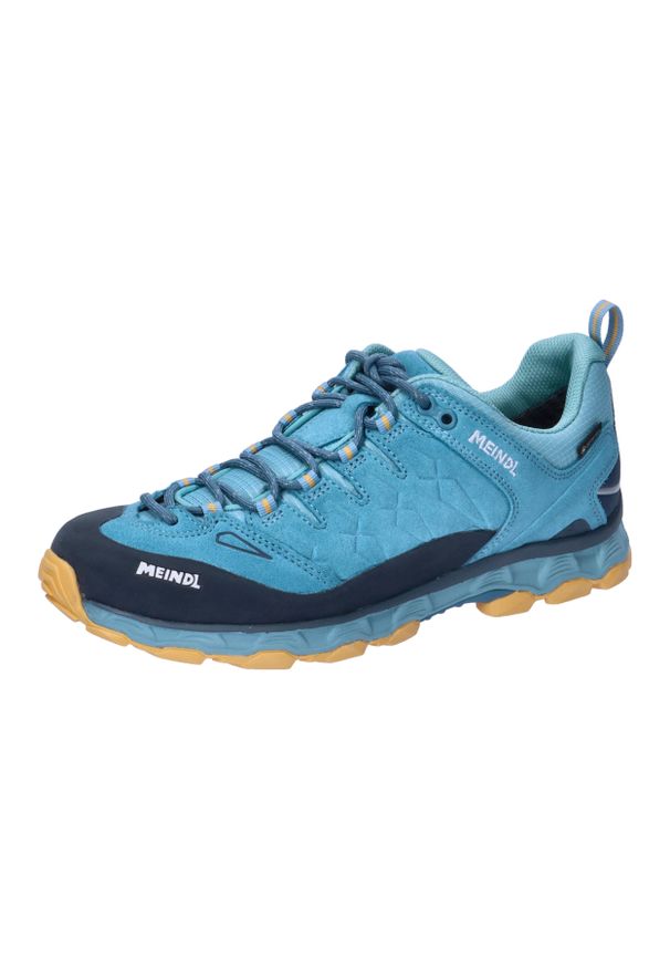 MEINDL - Buty trekkingowe damskie Meindl Lite Trail Sky. Kolor: niebieski. Materiał: zamsz. Technologia: Gore-Tex. Styl: sportowy. Sport: turystyka piesza
