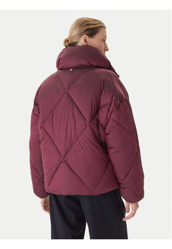 LOLA CASADEMUNT Kurtka zimowa MF2501007 Bordowy Oversize. Kolor: czerwony. Materiał: syntetyk. Sezon: zima