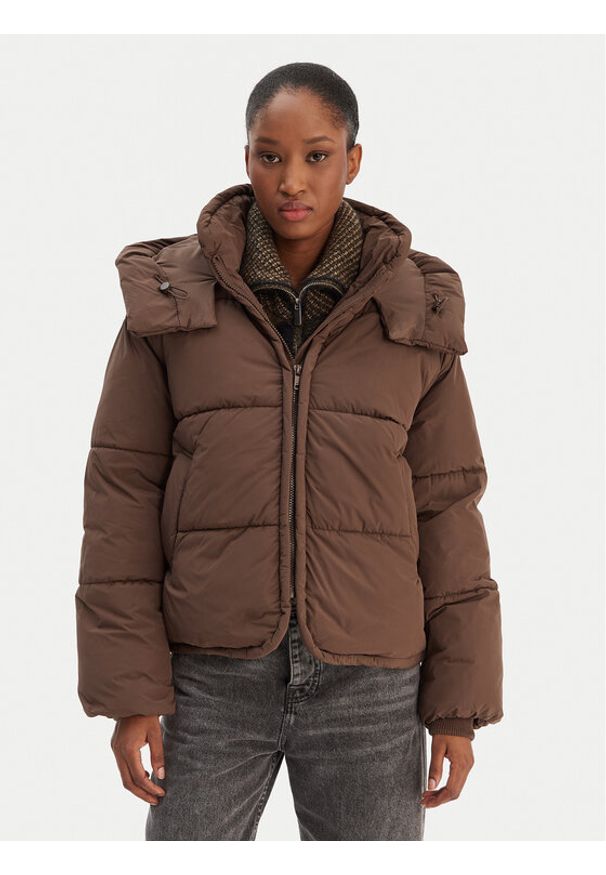 only - ONLY Kurtka zimowa Cornelia 15366705 Brązowy Regular Fit. Kolor: brązowy. Materiał: syntetyk. Sezon: zima