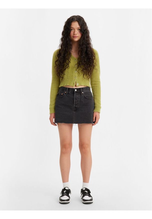 Levi's® Spódnica jeansowa Icon A46940000 Czarny Loose Fit. Kolor: czarny. Materiał: jeans, bawełna