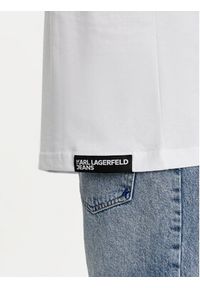 Karl Lagerfeld Jeans T-Shirt 241D1708 Czarny Regular Fit. Kolor: czarny. Materiał: bawełna