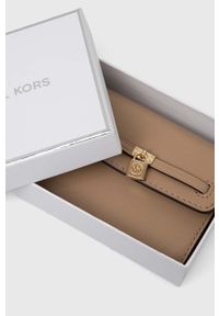 MICHAEL Michael Kors portfel skórzany damski kolor brązowy. Kolor: beżowy. Materiał: skóra #3