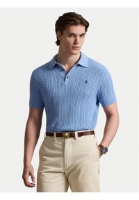 Polo Ralph Lauren Polo 710B13893004 Niebieski Regular Fit. Typ kołnierza: polo. Kolor: niebieski. Materiał: bawełna #1
