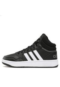 Adidas - adidas Sneakersy Hoops 3.0 Mid Classic Vintage Shoes GW3020 Czarny. Kolor: czarny. Materiał: skóra #2
