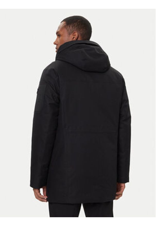 BOSS Parka Hexatech 50544563 Czarny Regular Fit. Kolor: czarny. Materiał: syntetyk