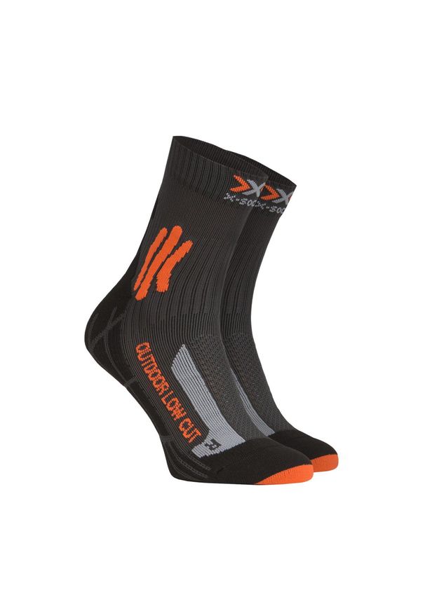 Skarpety trekkingowe X-Socks Trek Outdoor Low Cut 4.0. Kolor: wielokolorowy, pomarańczowy, szary. Sport: outdoor