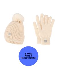 HEAT KEEPER - Zestaw termiczny Damskie rękawiczki/czapka Rozmiar uniwersalny. Kolor: biały. Materiał: poliakryl. Sezon: zima. Styl: sportowy #1