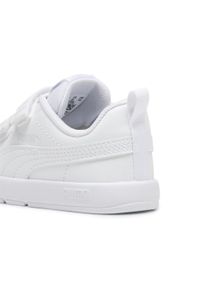 Puma - Sneakersy dla małych dzieci Courtflex V3 PUMA White Silver Mist Gray. Kolor: wielokolorowy, szary, biały