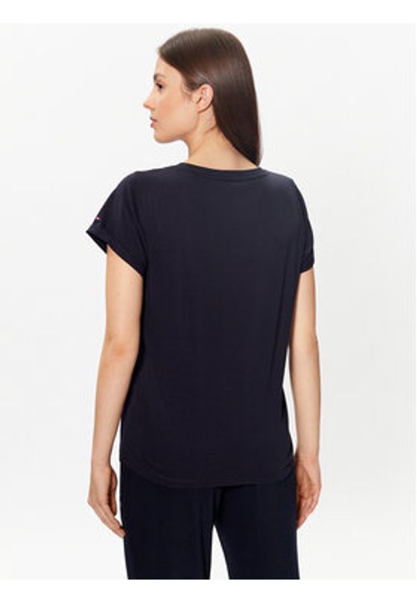 TOMMY HILFIGER - Tommy Hilfiger T-Shirt UW0UW04525 Granatowy Relaxed Fit. Kolor: niebieski. Materiał: bawełna