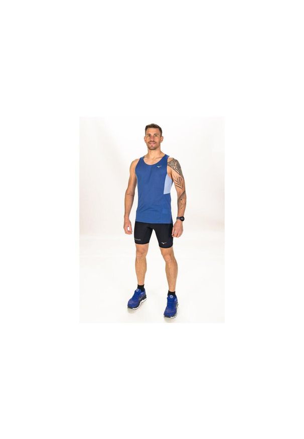 Damski tank top Mizuno Active Dryaeroflow Tank. Kolor: niebieski. Sport: bieganie