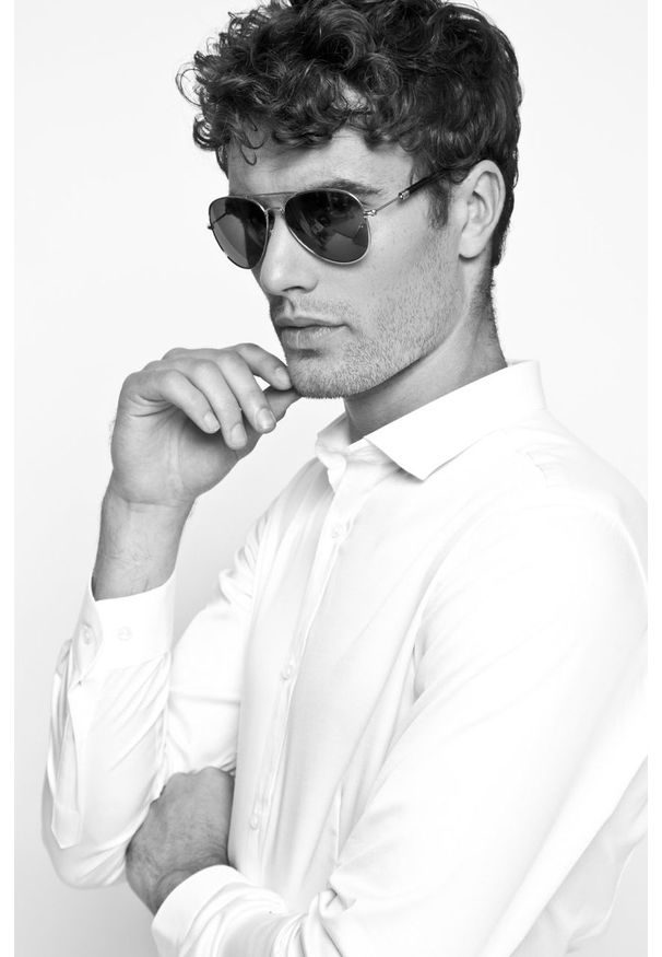 Premium by Jack&Jones - Jack & Jones - Koszula. Kolor: biały. Materiał: tkanina. Wzór: gładki