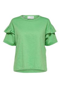 Selected Femme T-Shirt 16079837 Zielony Loose Fit. Kolor: zielony #3