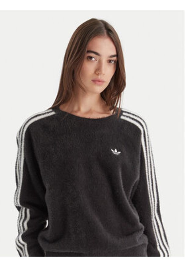 Adidas - adidas Bluza adicolor Holiday JX7813 Czarny Loose Fit. Kolor: czarny. Materiał: syntetyk