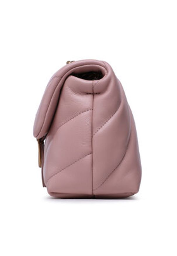 Pinko Torebka Love Mini Puff Cl PE 23 PLTT 100039 A0F2 Różowy. Kolor: różowy. Materiał: skórzane