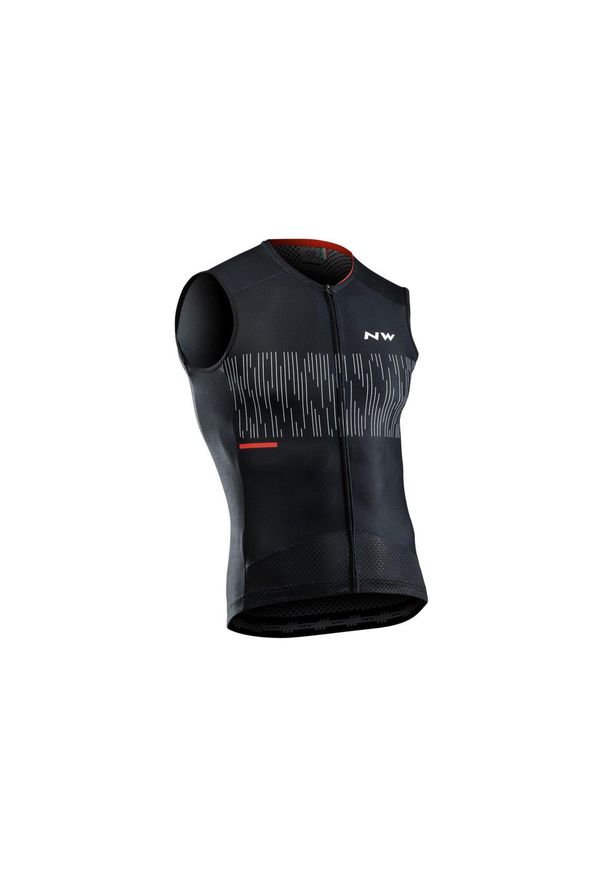 Koszulka rowerowa męskie NORTHWAVE STORM AIR JERSEY SLEEVELESS. Kolor: czarny. Materiał: jersey. Sport: kolarstwo