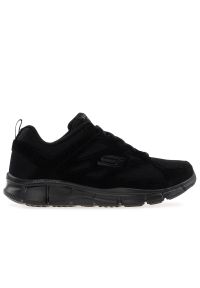 skechers - Buty męskie Skechers Equalizer Ezdez 52748BBK - czarne. Zapięcie: sznurówki. Kolor: czarny. Materiał: dresówka, jeans, zamsz, skóra. Szerokość cholewki: normalna. Model: Skechers Sport