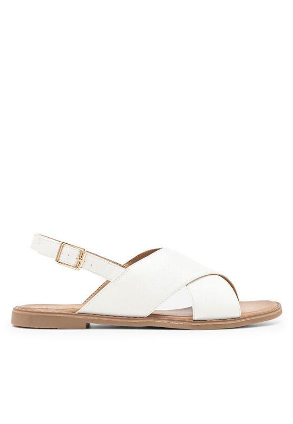 Jenny Fairy Sandały WS5551-10 Biały. Kolor: biały. Materiał: syntetyk, skóra