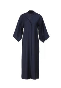 ANIA KUCZYŃSKA - Wełniana sukienka Vesuvio Blu. Kolor: czarny. Materiał: wełna. Typ sukienki: oversize, proste