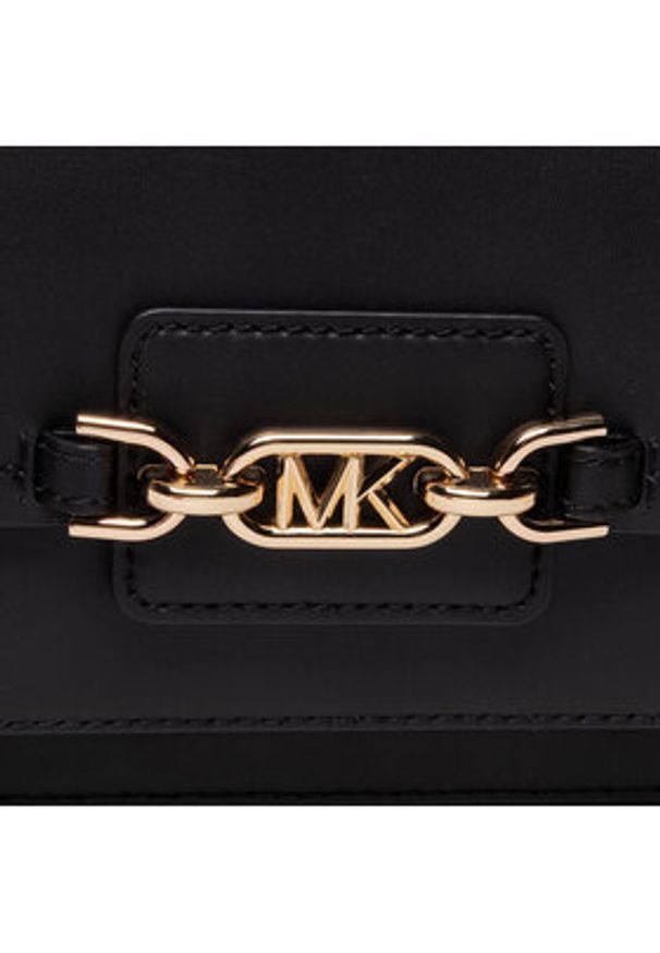 MICHAEL Michael Kors Torebka Heather 30S2G7HL3L Czarny. Kolor: czarny. Materiał: skórzane