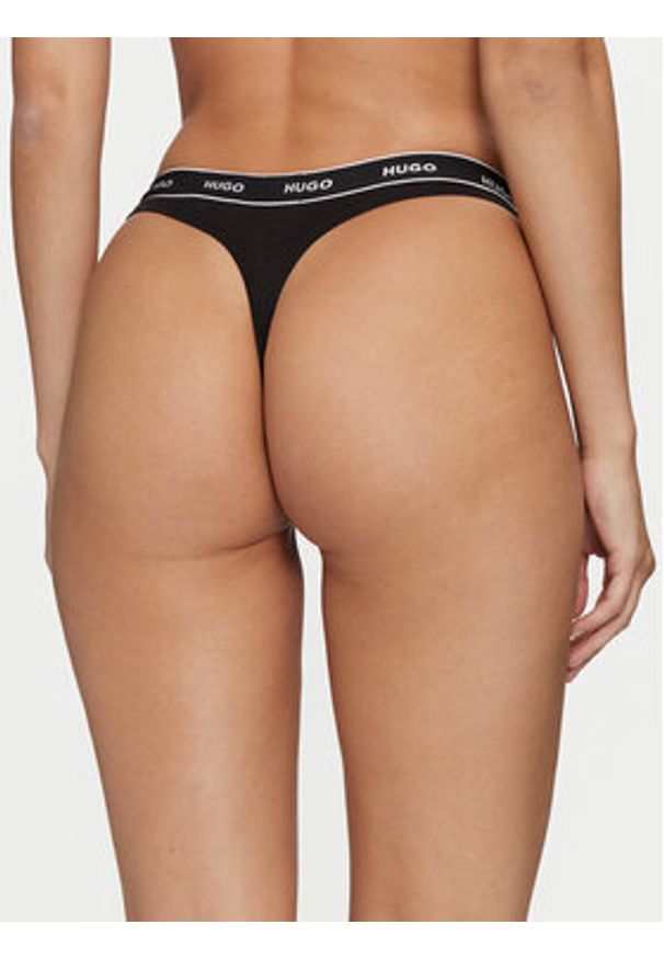 Hugo Komplet 3 par stringów 50495870 Kolorowy. Materiał: bawełna. Wzór: kolorowy