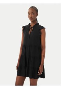 Vero Moda Sukienka codzienna Alba 10342656 Czarny Regular Fit. Okazja: na co dzień. Kolor: czarny. Materiał: wiskoza. Typ sukienki: proste. Styl: casual #1