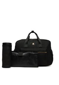 TOMMY HILFIGER - Tommy Hilfiger Torba Th Essential Changing Bag AU0AU01997 Czarny. Kolor: czarny. Materiał: materiał
