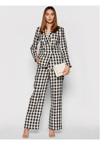 Tory Burch Marynarka Linen Gingham Blazer 79846 Kolorowy Regular Fit. Materiał: len. Wzór: kolorowy