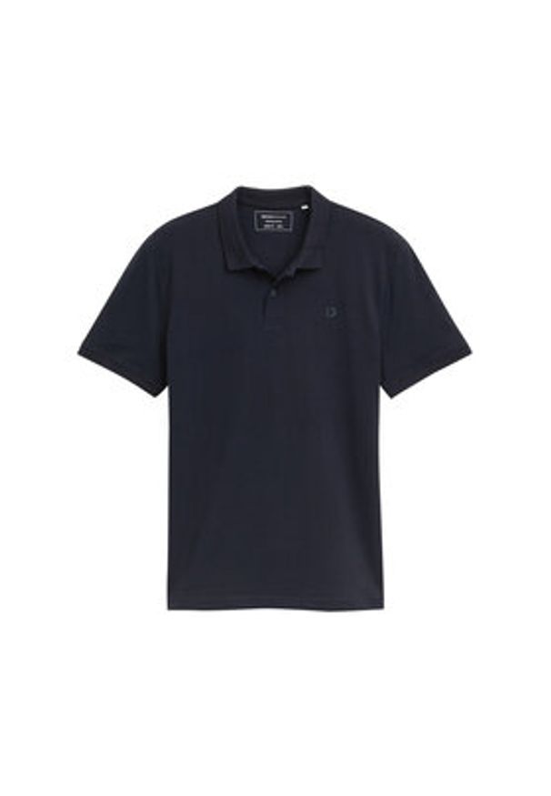 Tom Tailor Denim Polo 1045587 Granatowy Regular Fit. Typ kołnierza: polo. Kolor: niebieski. Materiał: bawełna