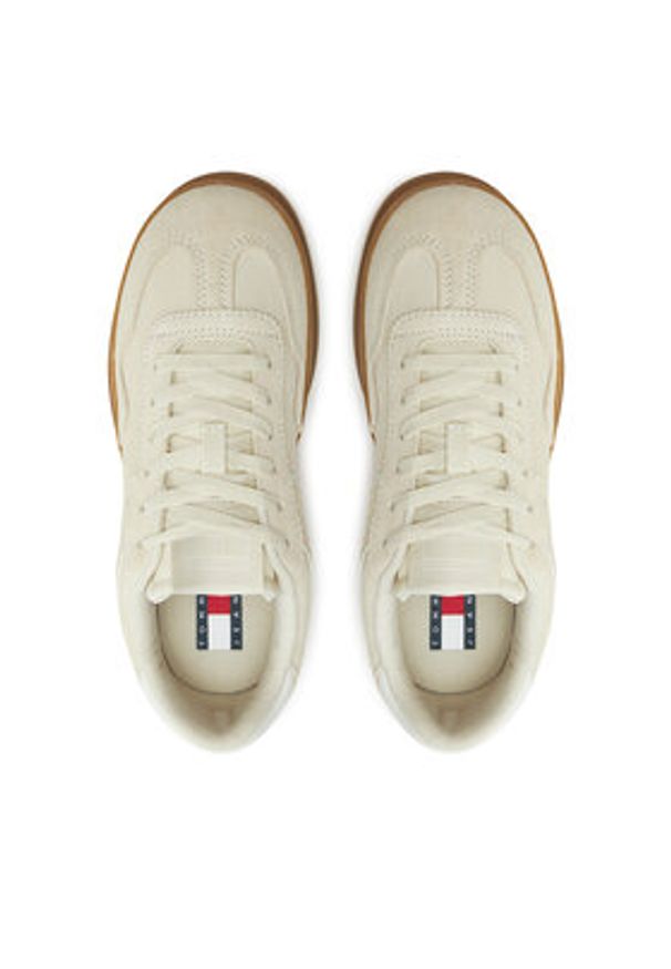 Tommy Jeans Sneakersy The Greenwich Suede EN0EN02696 Écru. Materiał: skóra, zamsz