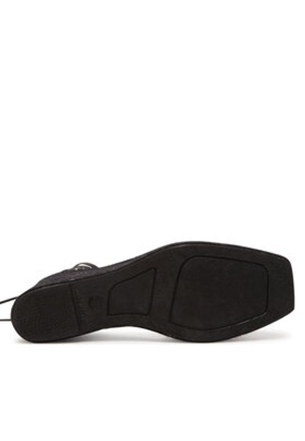 Weekend Max Mara Espadryle Quirino 2515521115670 Czarny. Kolor: czarny. Materiał: skóra