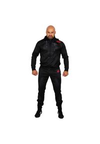 Dres sportowy męski EXTREME HOBBY BLACK ARMOUR. Kolor: czarny. Materiał: dresówka